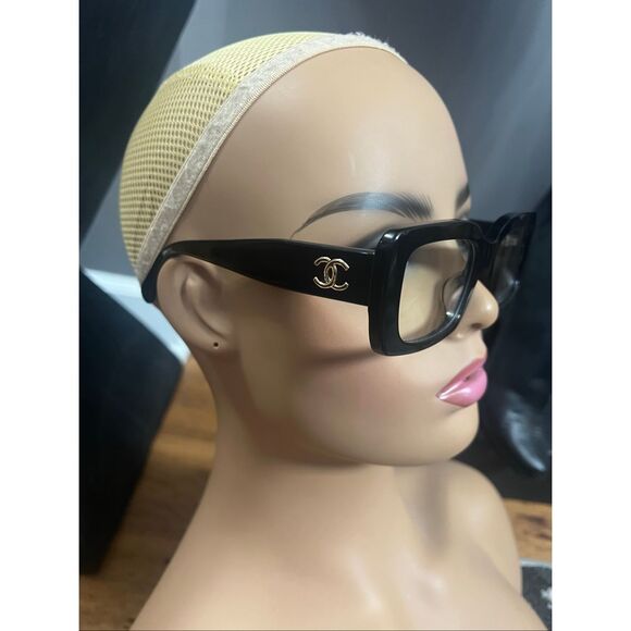 Chanel cc square thick black eyeglasses - Picture 2 of 8
